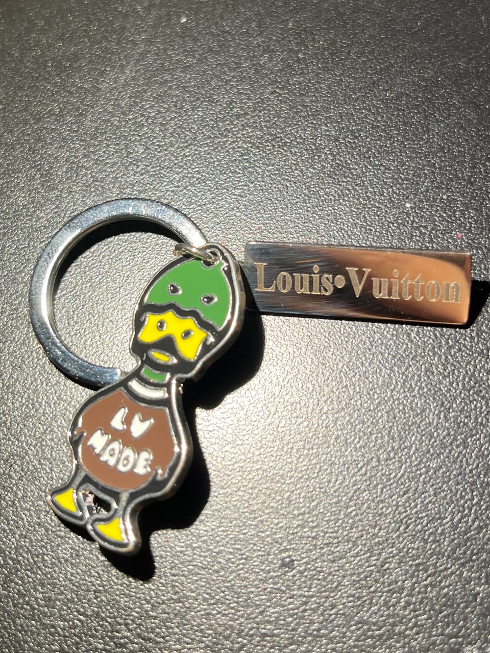 LV Brown & Green Duck Character Keyring
